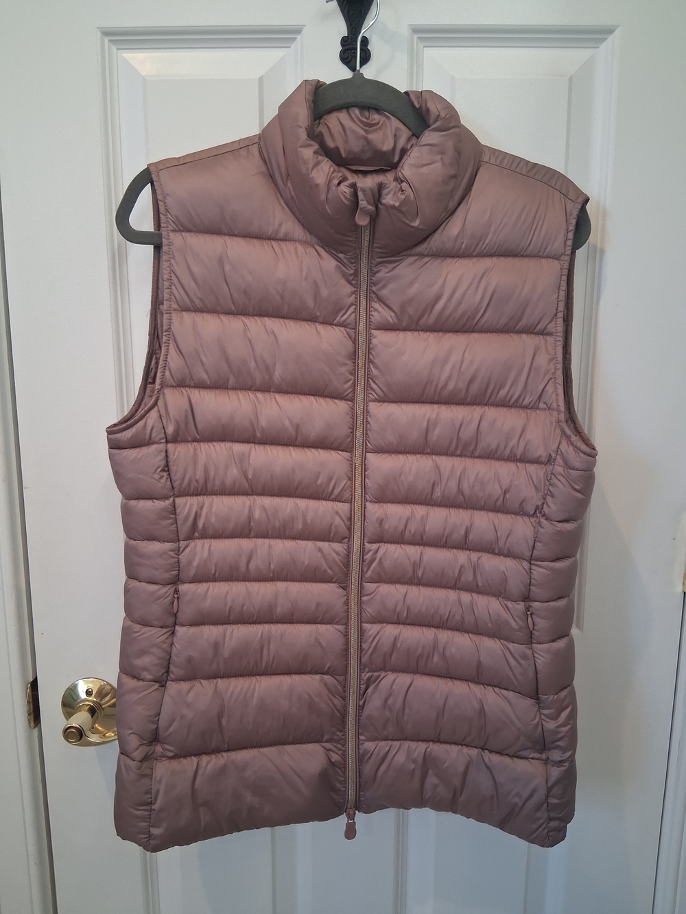 SAVE THE DUCK Mauve Quilted Puffer Vest